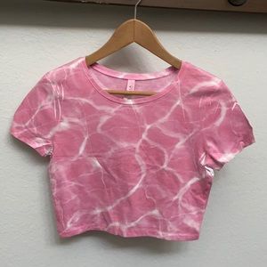 NWOT Tie dye crop top